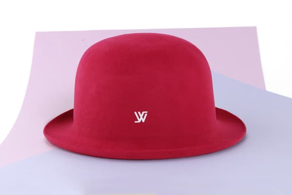 WHITE SANDS Macaron Wool Felt Hat One Size Hot Pink